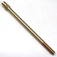 Plug, Water Extension, 300 Series, 3/8" Passage, 8.5" Length, 1/8" NPT, Brass