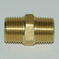 Hex Nipple, Brass Mold Fitting 1/2″ NPT Male x 1/2″ NPT Male