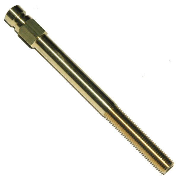 Plug, Water Extension, 200 Series, 1/4" Passage, 4" Length, 1/16" NPT, Brass
