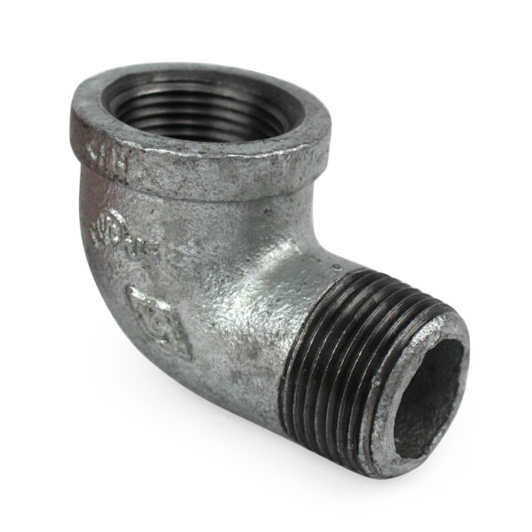 Elbow, Street, 90 Degree, 1" NPT, Galvanized Steel