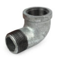Elbow, Street, 90 Degree, 1″ NPT, Galvanized Steel