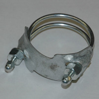 Spiral Double Bolt Hose Clamp, Counterclockwise, 2-1/2"