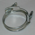 Spiral Double Bolt Hose Clamp, Counterclockwise, 4″