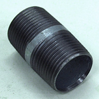 Pipe Nipple, 1" NPT, 2" Length, Galvanized Steel