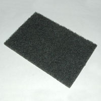 Cleaning Pad, 6" x 9", Black, Stainless
