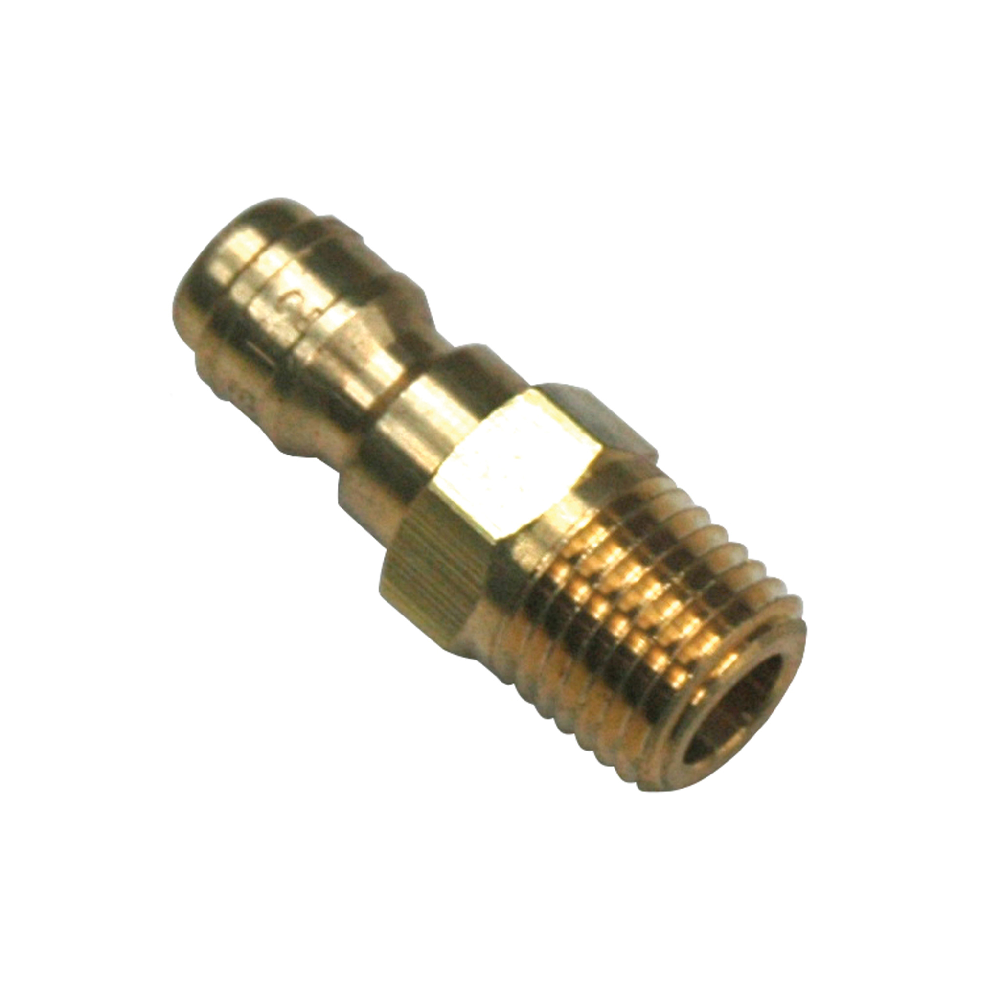 Plug, ST Series, 1/4" Body, 1/4"-18 Male NPT Brass - Image 1