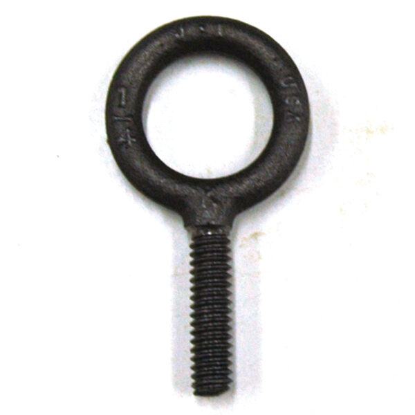 Eyebolt, 500 lb. Capacity, Standard, Non-Shouldered, Forged Steel, 1/4"-20 Thread Size