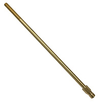 Plug, Water Extension, 300 Series, 3/8" Passage, 13" Length, 1/8" NPT, Brass