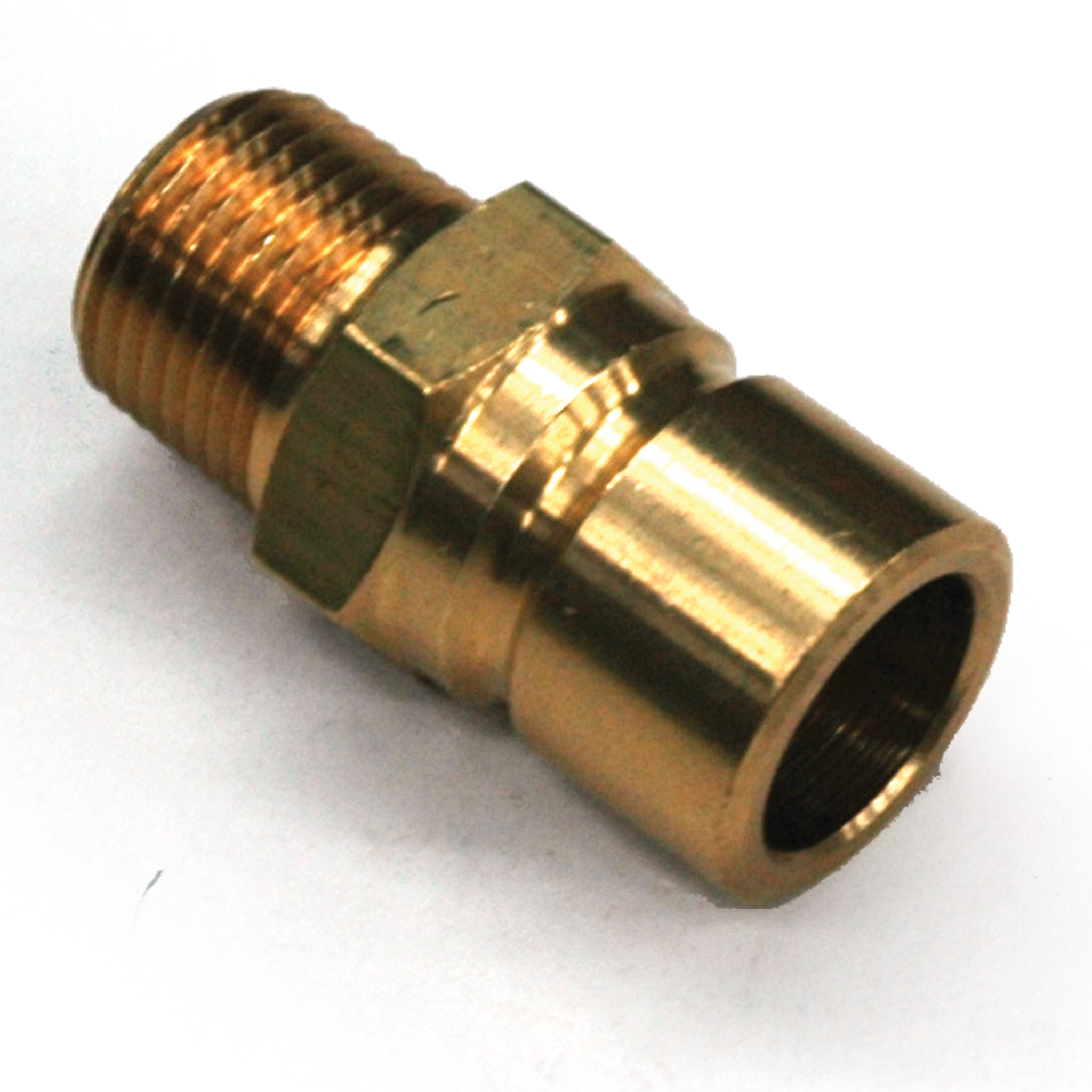Plug, Water, 500 Series, 1/2" Passage, 3/8" NPT Male, Brass - Image 1