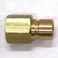 Plug, Water, 500 Series, 1/2" Passage, 1/2" NPT Female, Brass